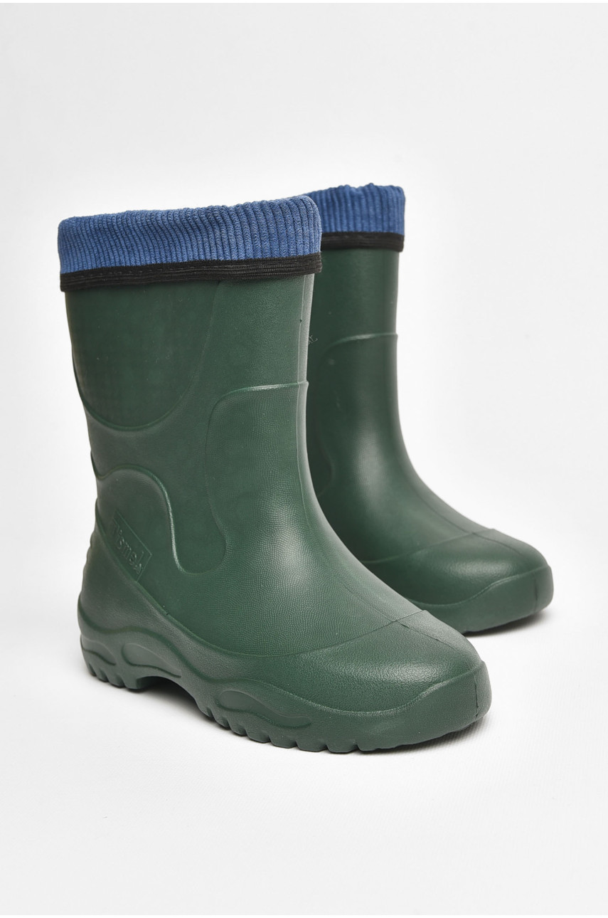 Сапоги пена детские для подростка цвета хаки со сьемным носком 3136 205417