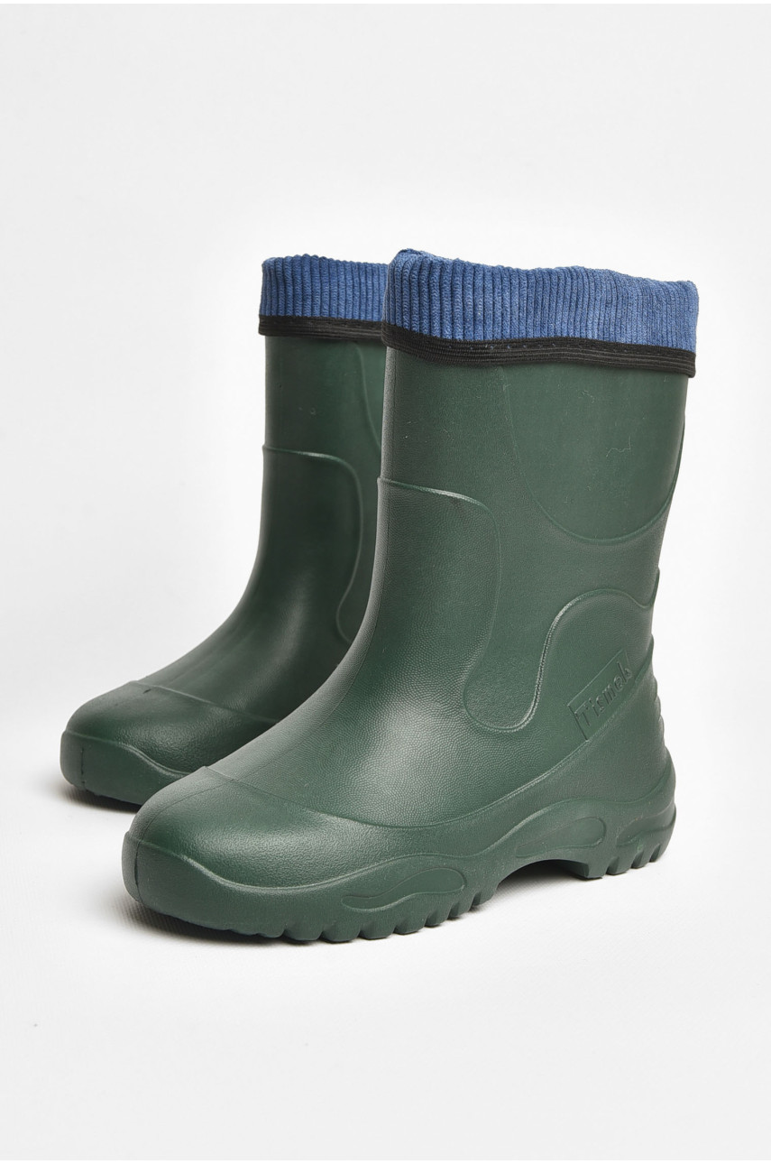 Сапоги пена детские для подростка цвета хаки со сьемным носком 3136 205417