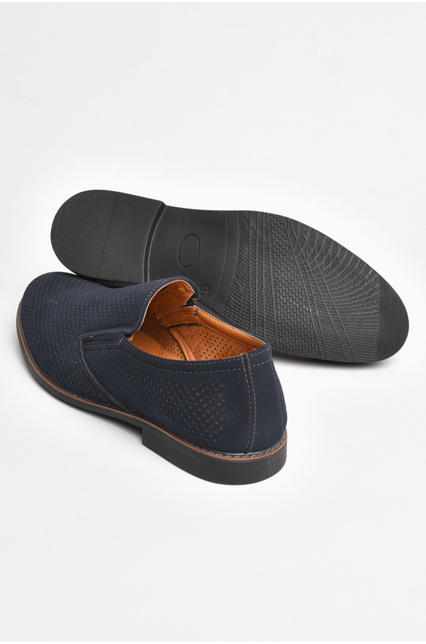 Туфлі чоловічі темно-синього кольору 518-2 205429