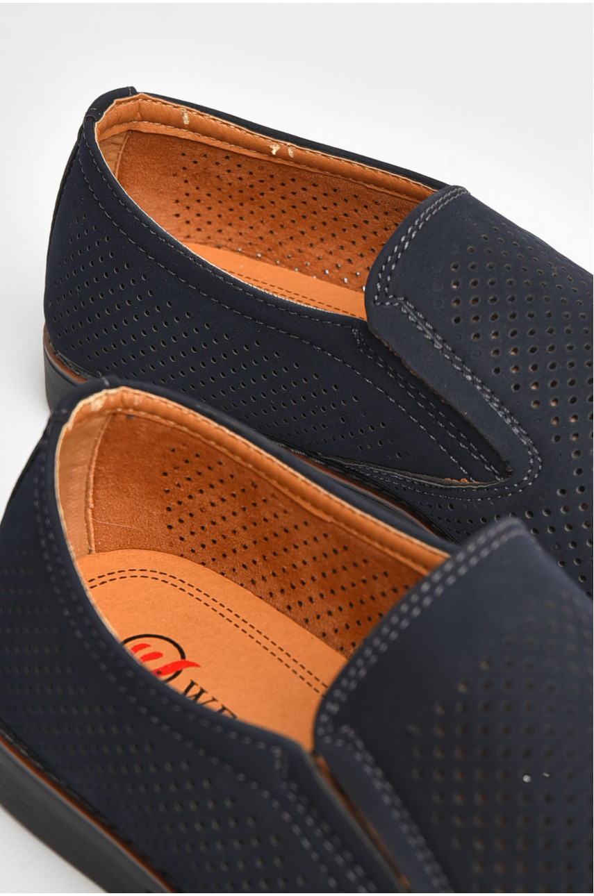 Туфлі чоловічі темно-синього кольору 518-2 205429