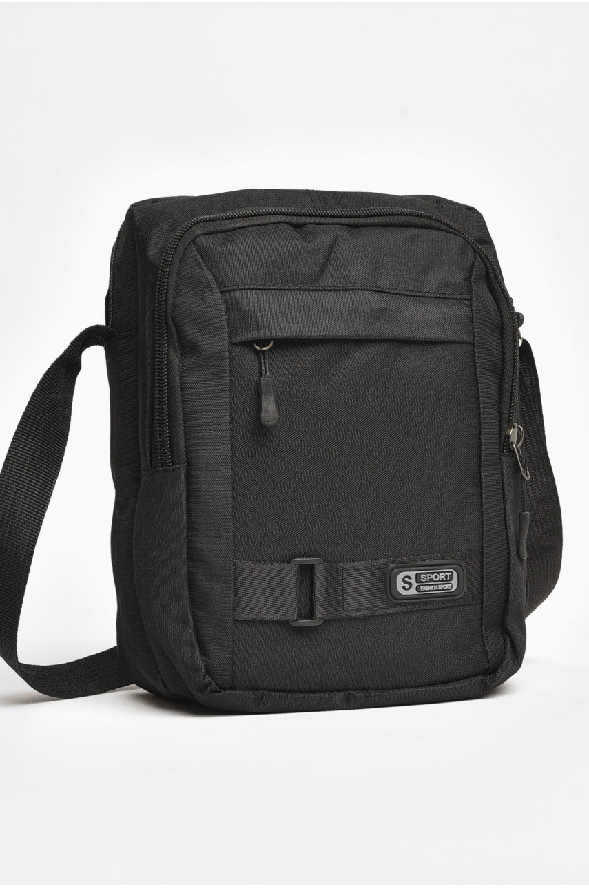 Чоловіча сумка через плече текстиль чорного кольору 19118 205431