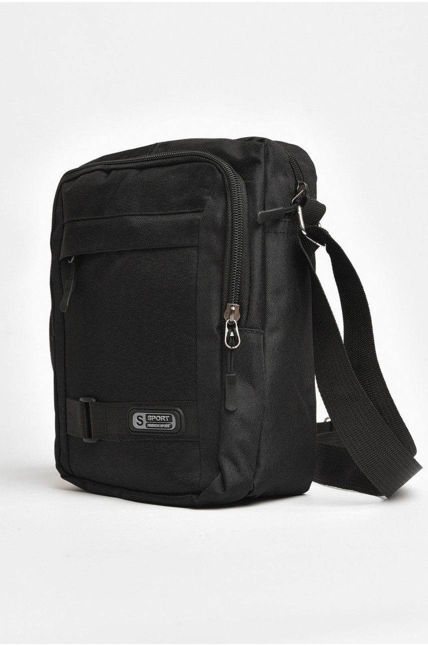 Чоловіча сумка через плече текстиль чорного кольору 19118 205431