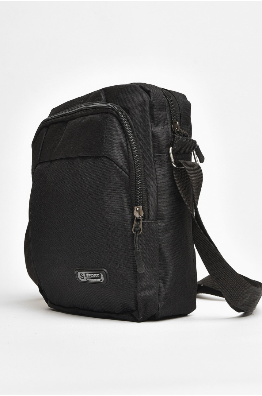 Чоловіча сумка через плече текстиль чорного кольору 19119 205432