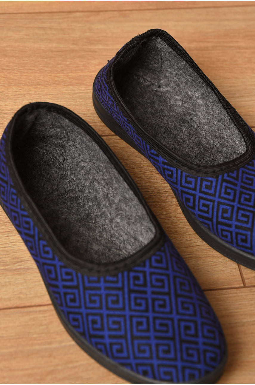 Тапочки женские синего цвета Ебіас лодочка 205444