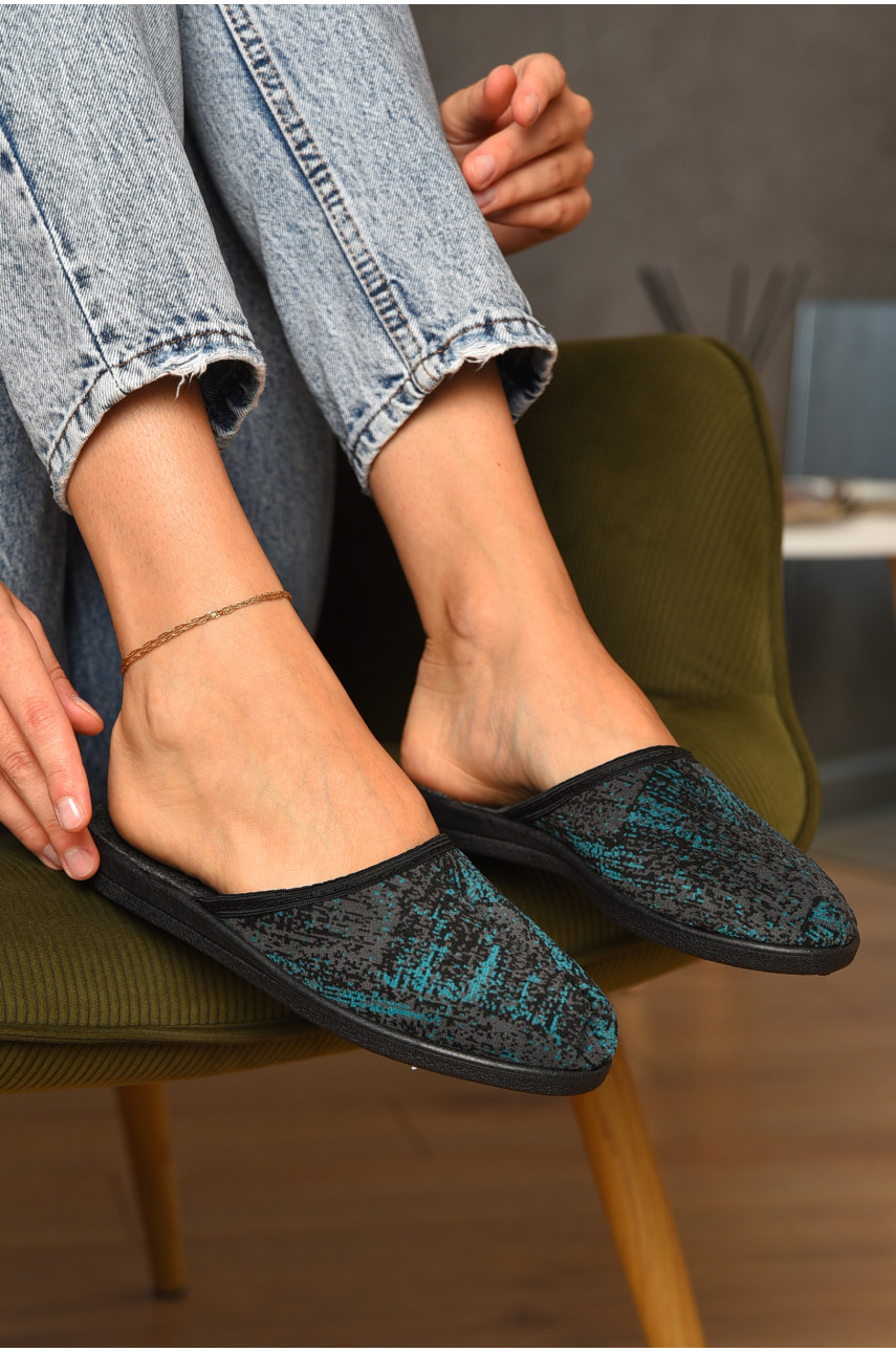 Капці жіночі зеленого кольору Луцкие ассорти 205455