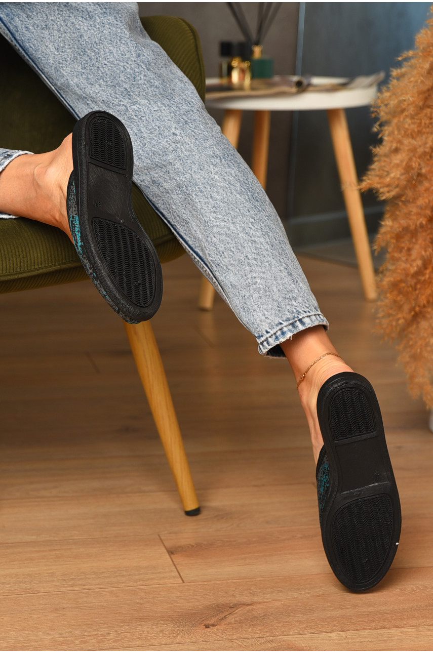 Капці жіночі зеленого кольору Луцкие ассорти 205455