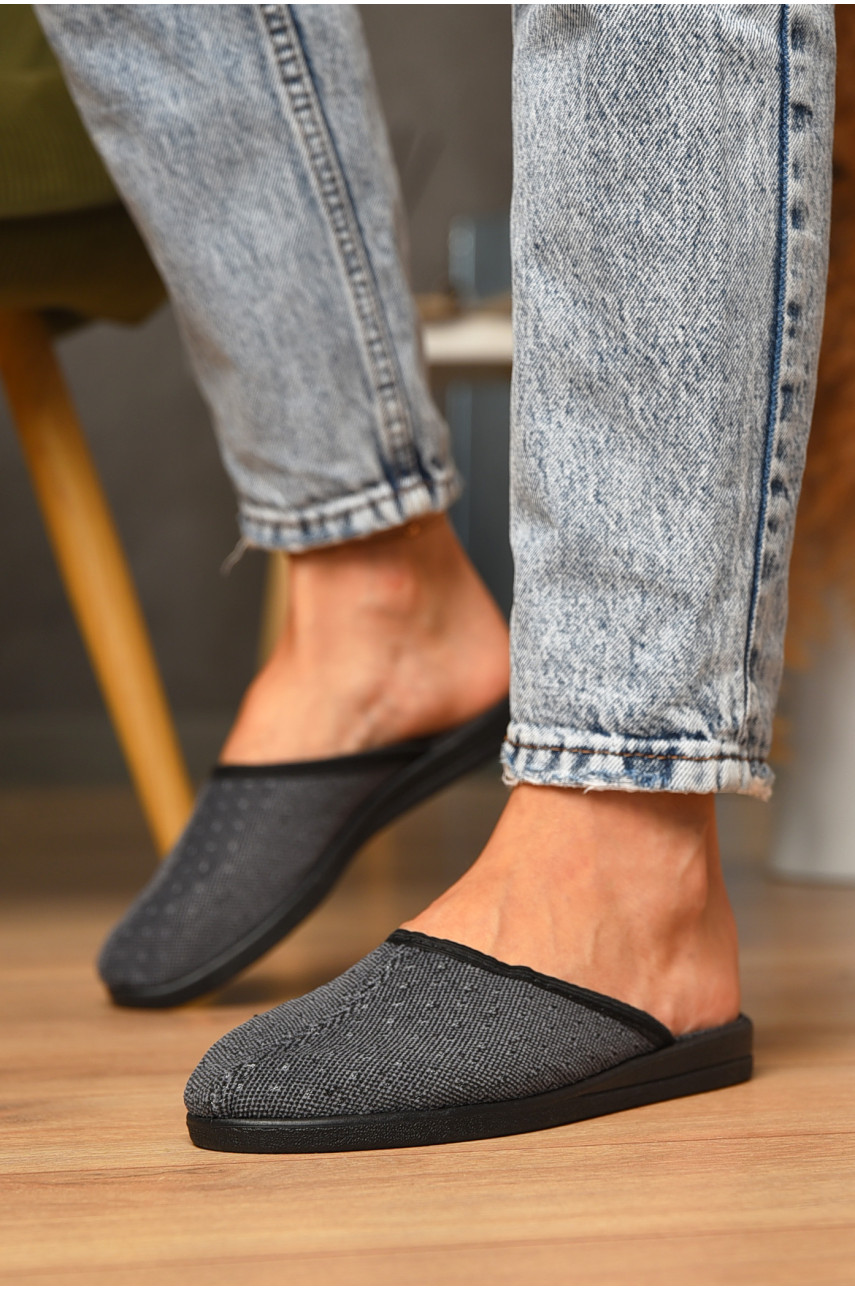 Капці жіночі сірого кольору Луцкие ассорти 205456