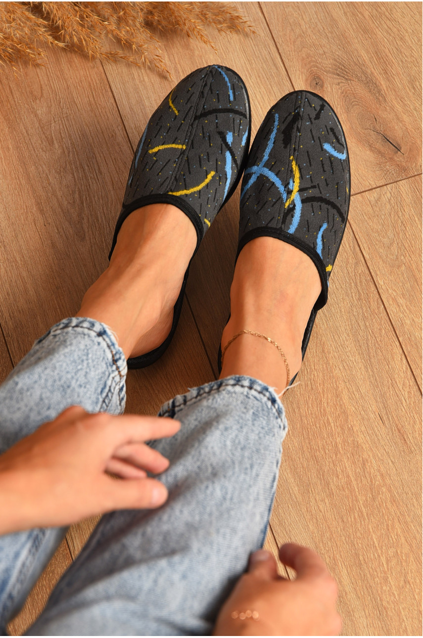 Капці жіночі сірого кольору Луцкие ассорти 205457