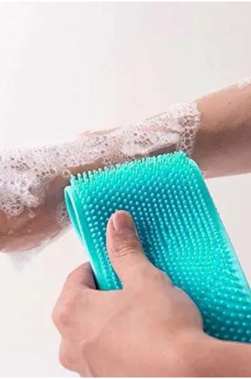 Двостороння силіконова мочалка-масажер для тіла Silica Gel Bath Brush 165 205464