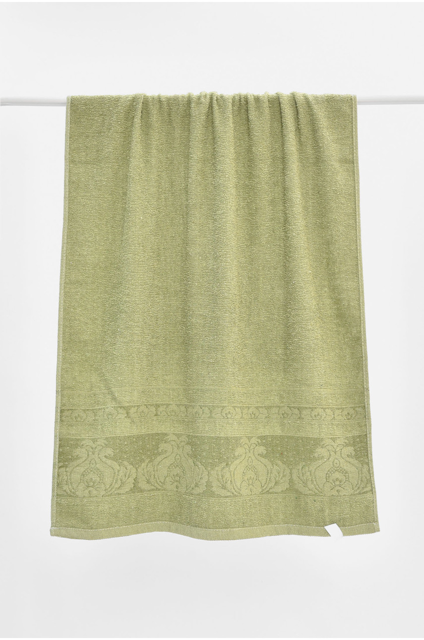 Рушник банний махровий зеленого кольору 115220 205465