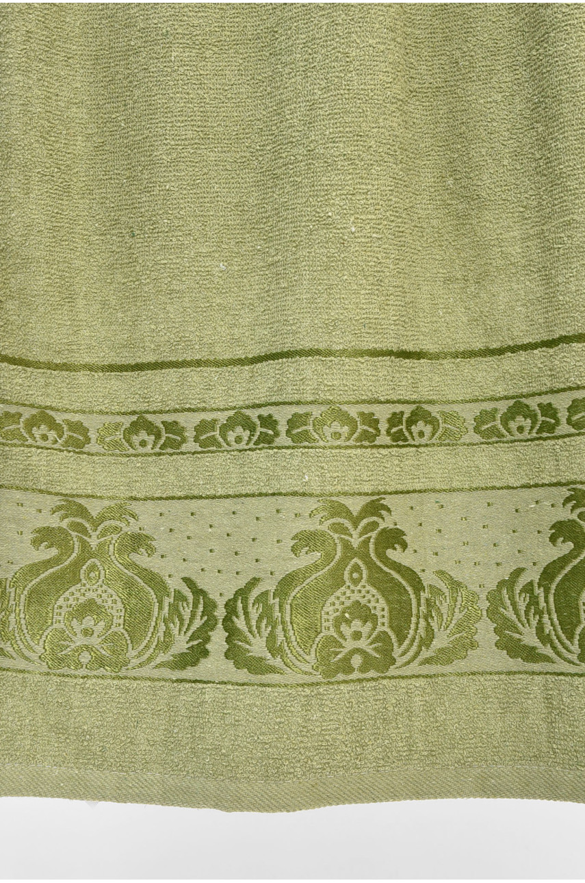 Рушник банний махровий зеленого кольору 115220 205465