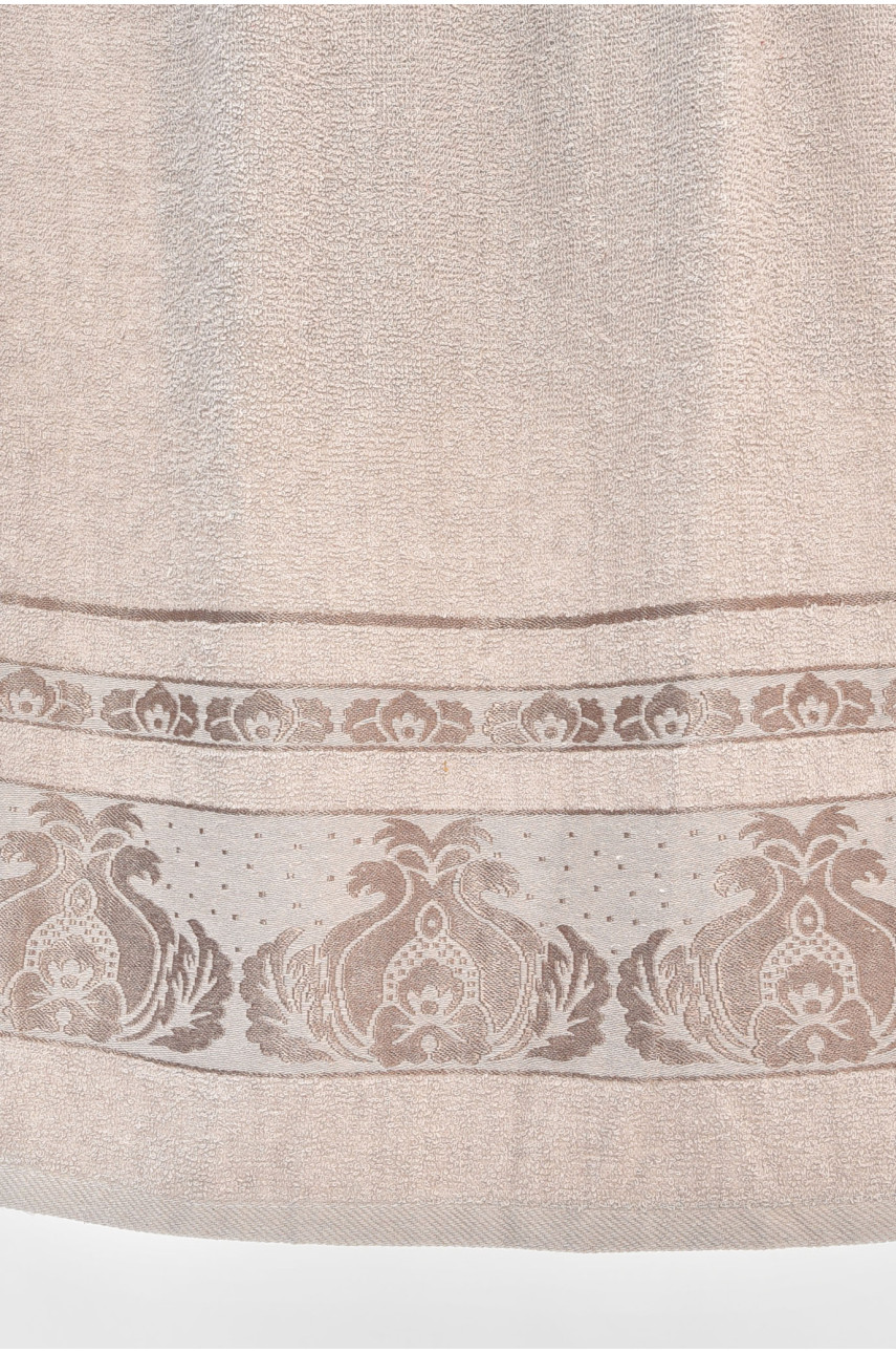 Полотенце банное махровое светло-серого цвета 115220 205467