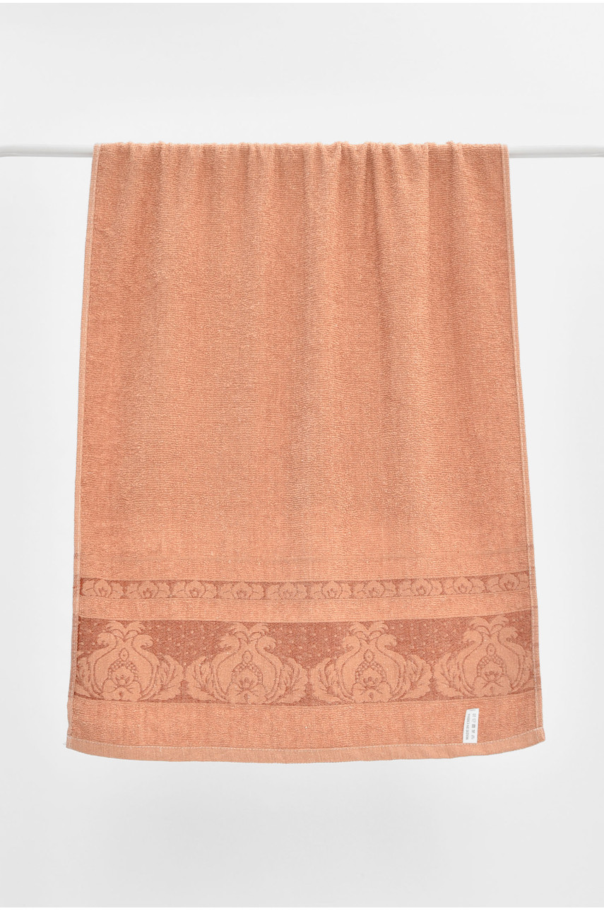 Рушник банний махровий світло-коричневого кольору 115220 205468