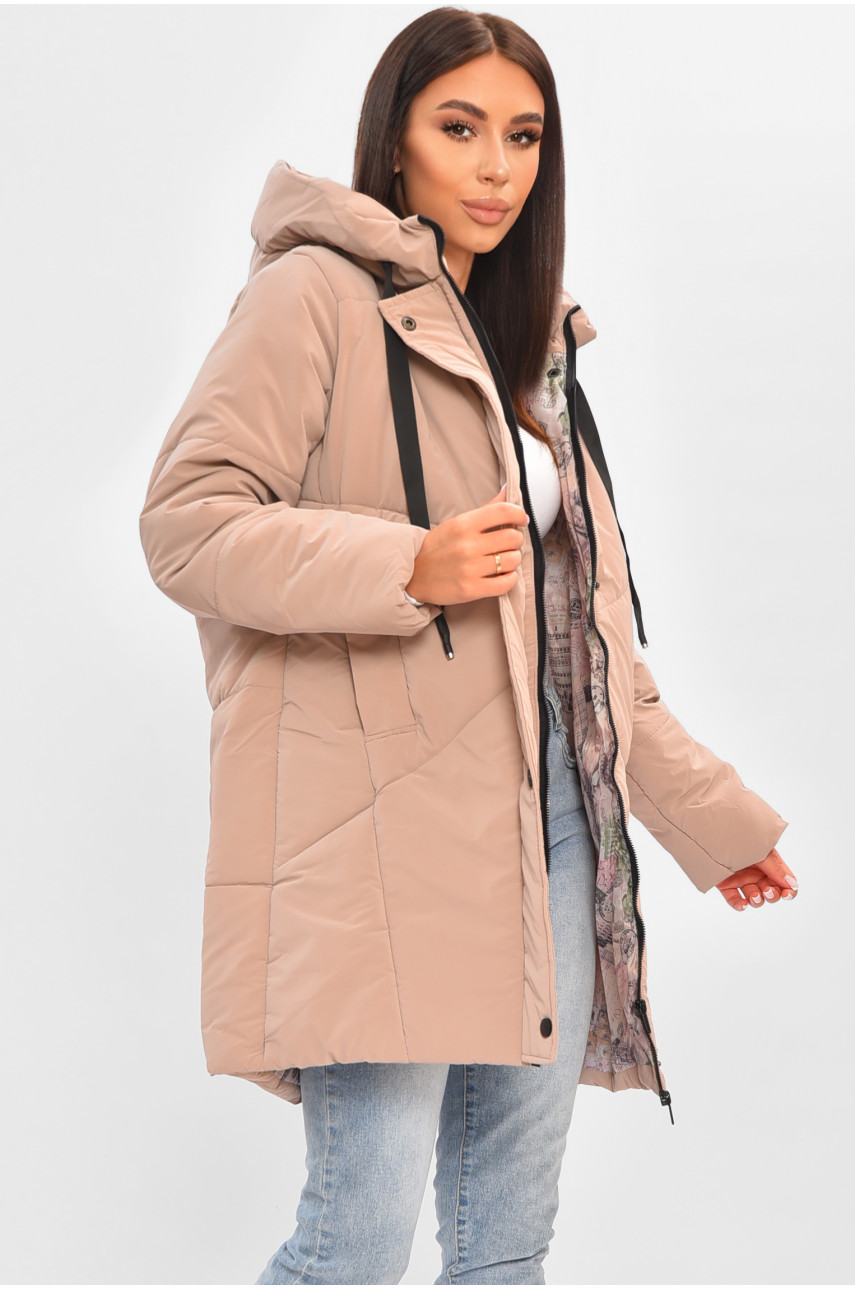 Куртка женская демисезонная светло-розового цвета 329 205482