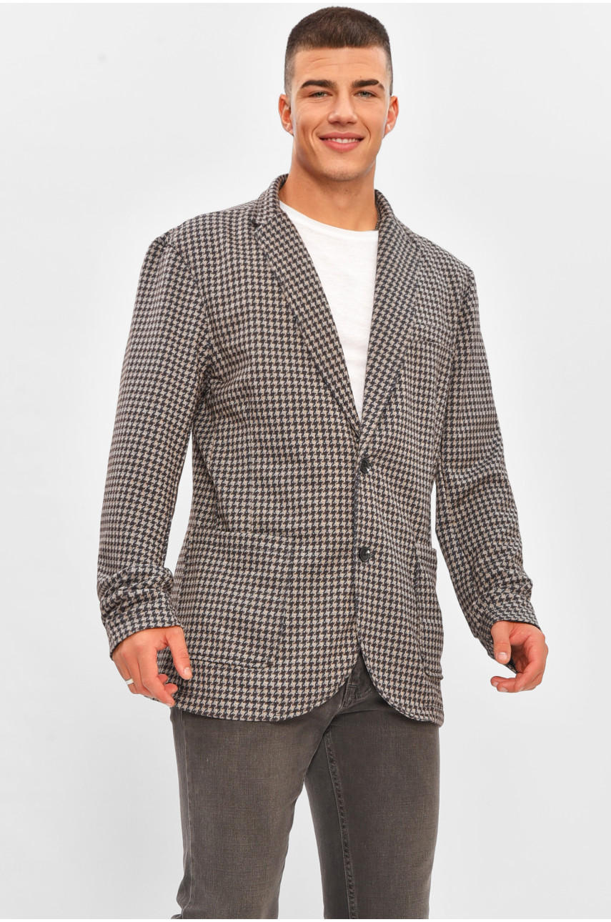 Пиджак мужской коричневого цвета 205511