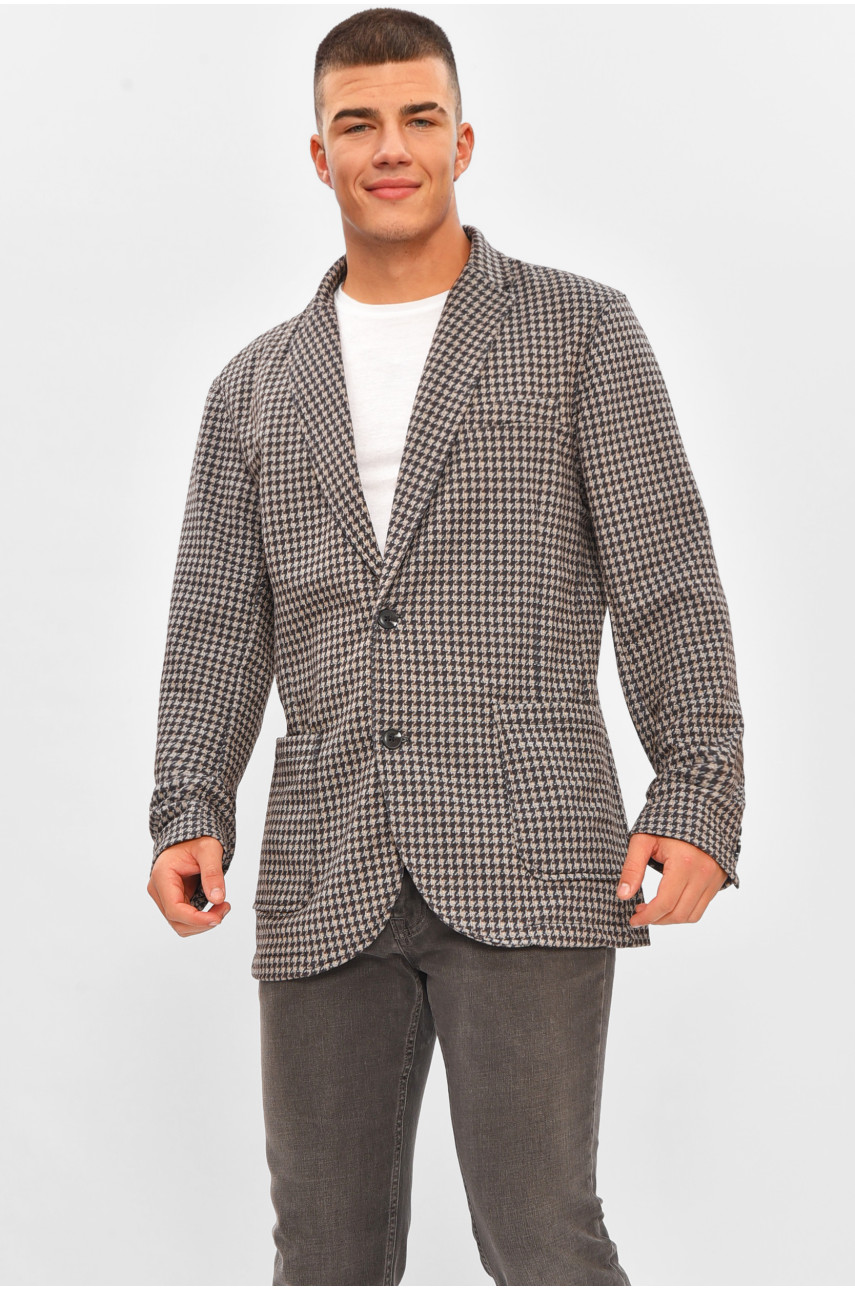 Пиджак мужской коричневого цвета 205511