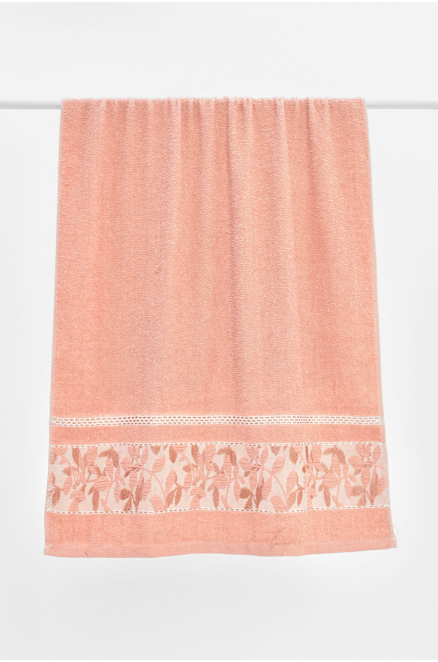 Рушник банний махровий рожевого кольору 115218 205514