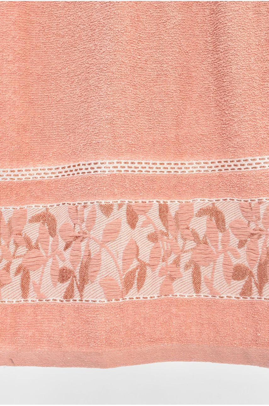 Рушник банний махровий рожевого кольору 115218 205514