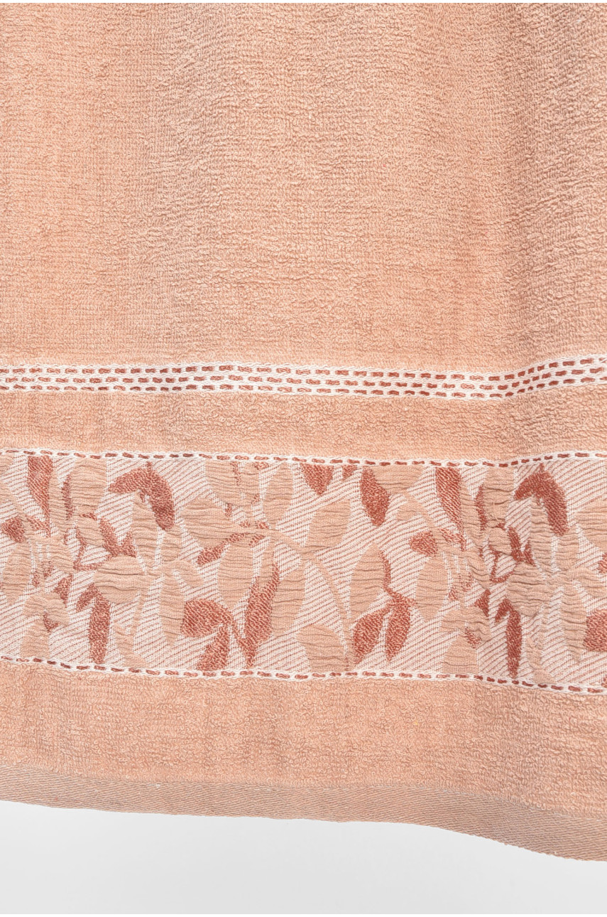 Рушник банний махровий світло-бежевого кольору 115218 205515