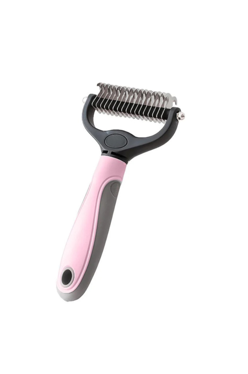 Двухсторонняя щетка-колтунорез для удаления шерсти кошек и собак 205521