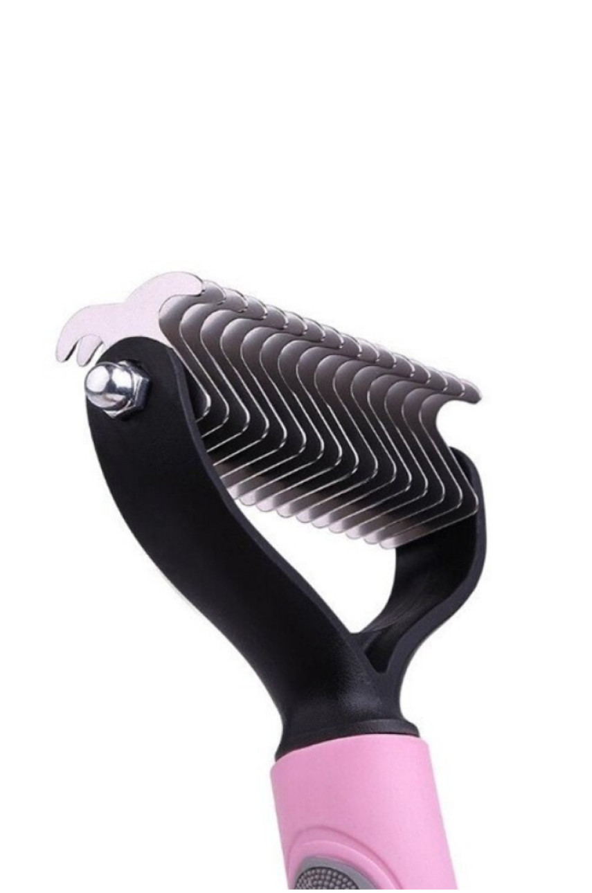 Двухсторонняя щетка-колтунорез для удаления шерсти кошек и собак 205521