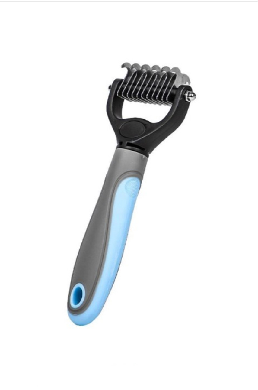 Двухсторонняя щетка-колтунорез для удаления шерсти кошек и собак 205522