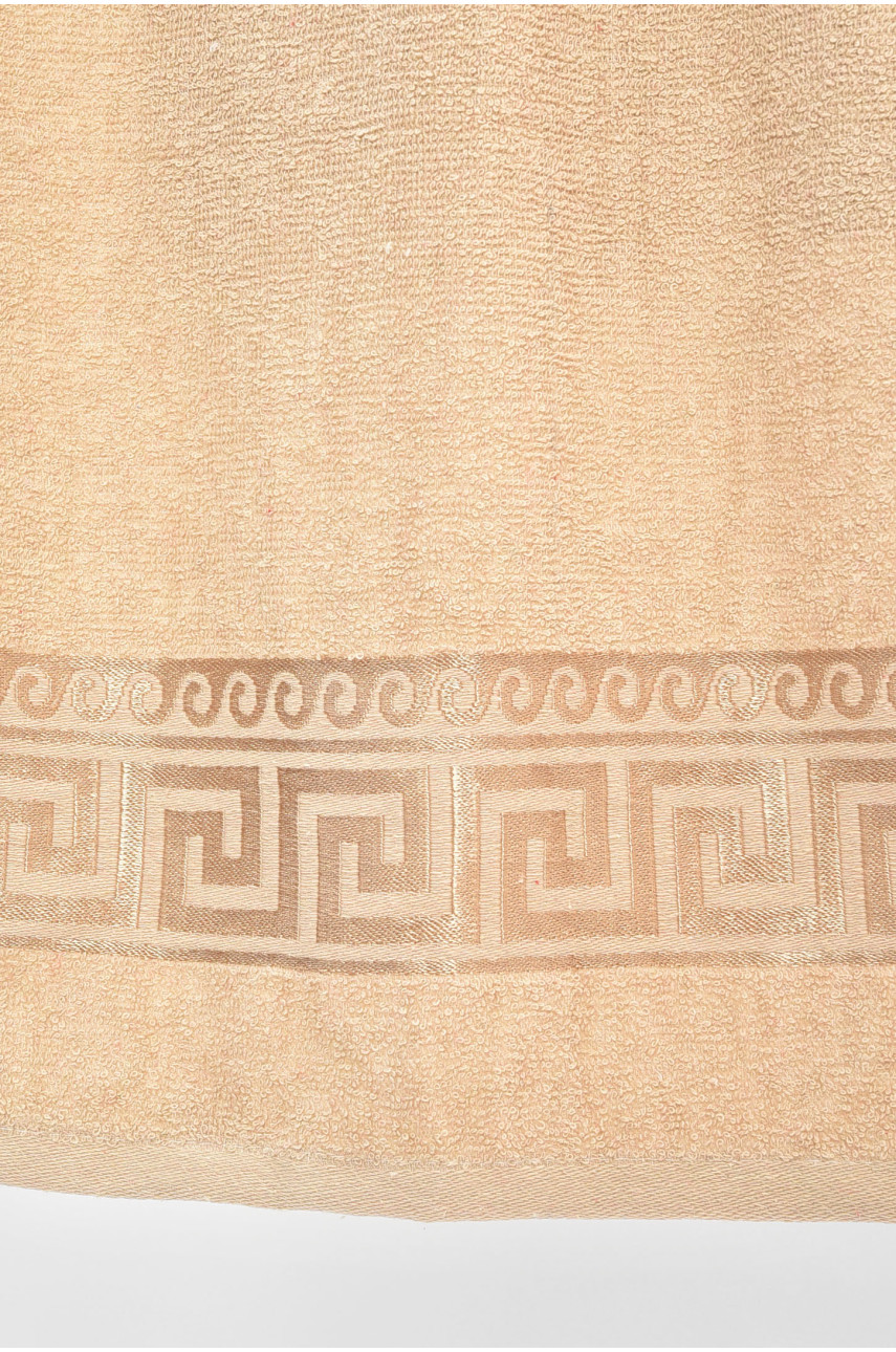 Рушник банний махровий світло-бежевого кольору 115219 205525