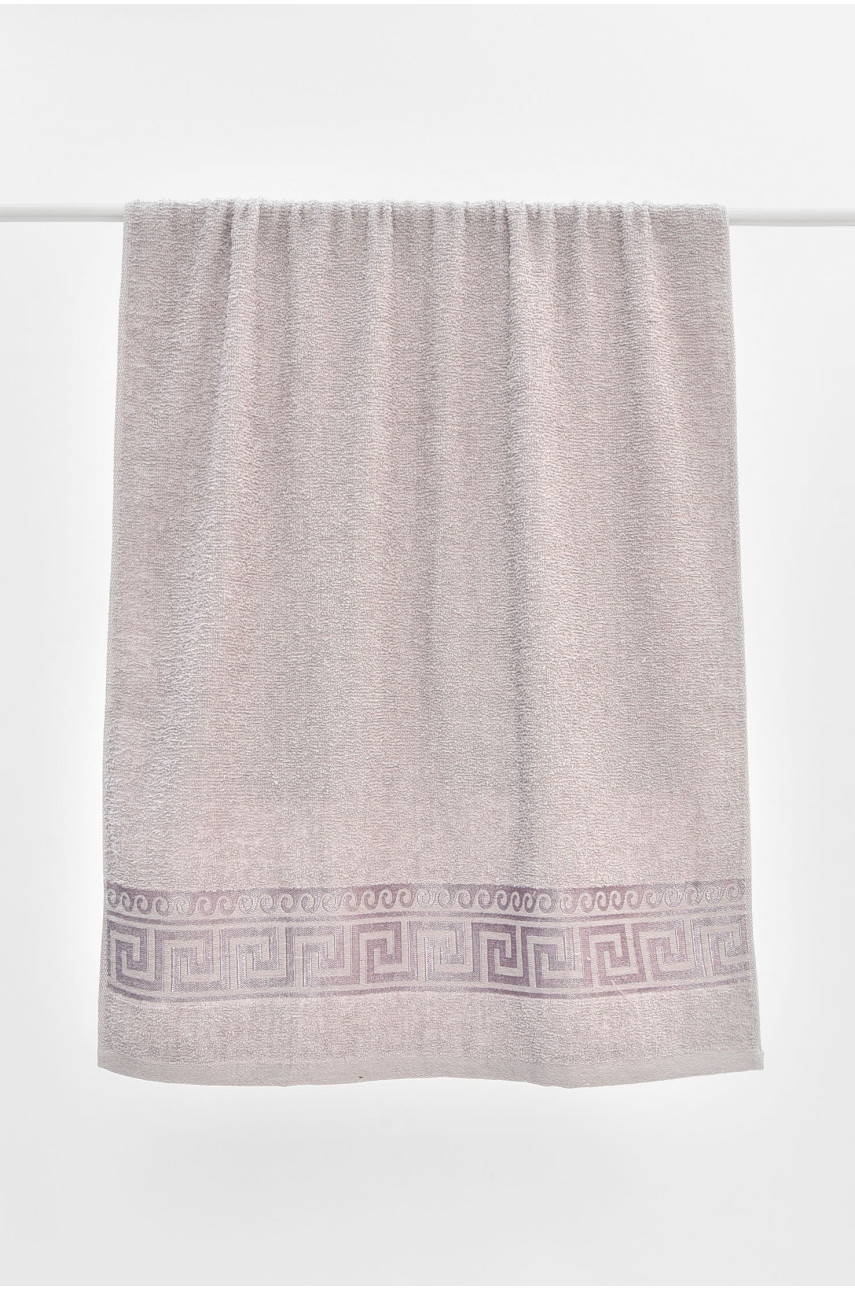 Рушник банний махровий світло-сірого кольору 115219 205527