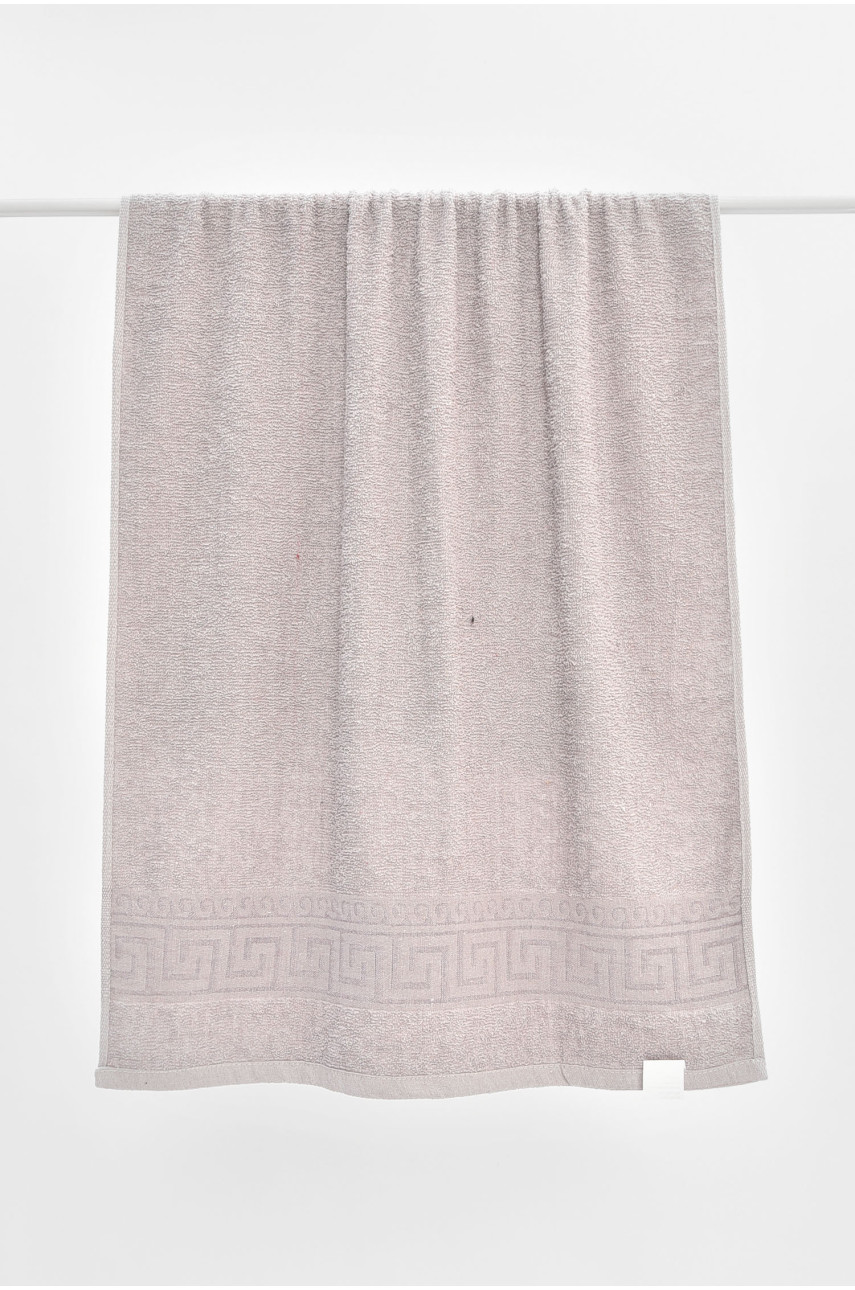 Рушник банний махровий світло-сірого кольору 115219 205527