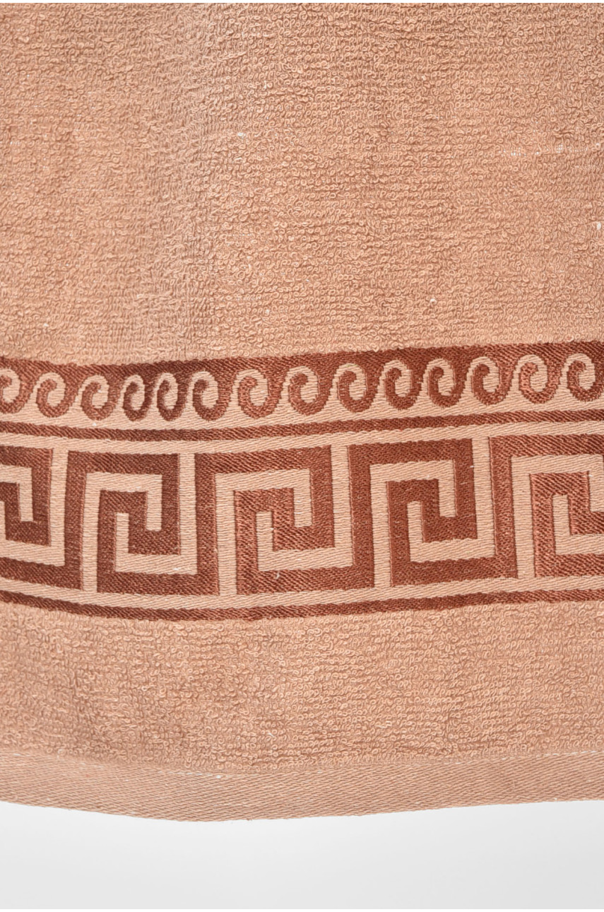 Полотенце банное махровое светло-коричневого цвета 115219 205528