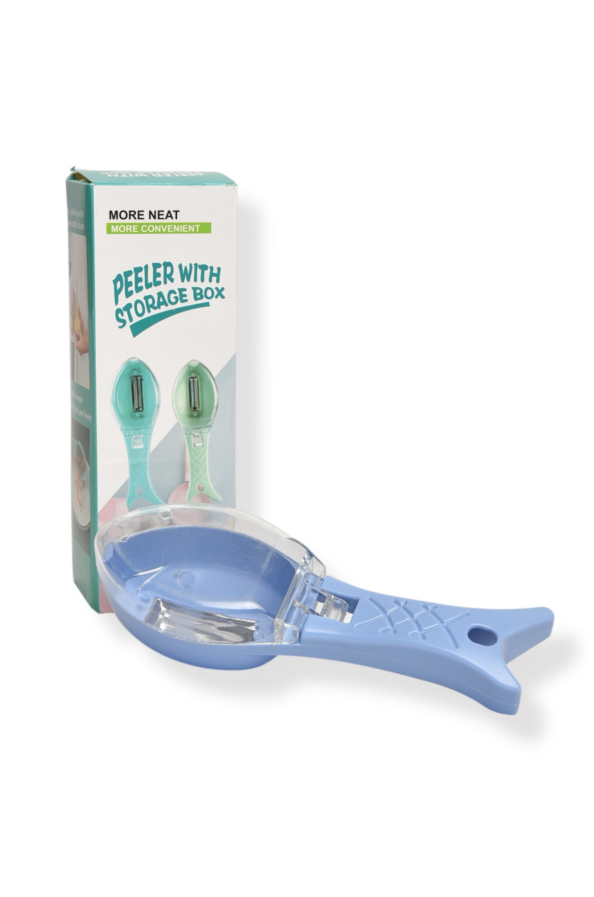 Скребок для очистки рыбы от чешуи с контейнером 205540