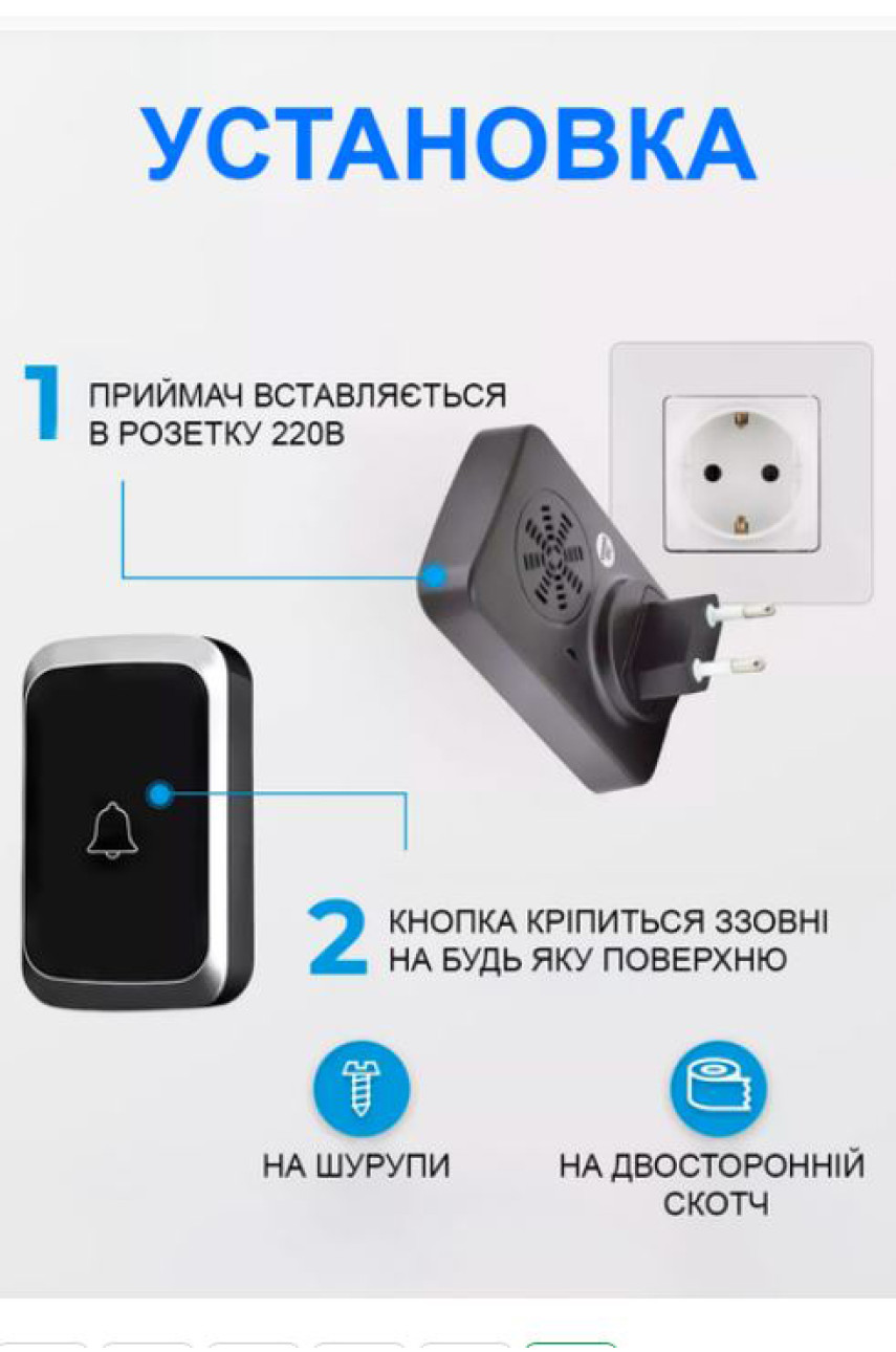 Дверной беспроводной звонок Digital Lion WDB-01 205548