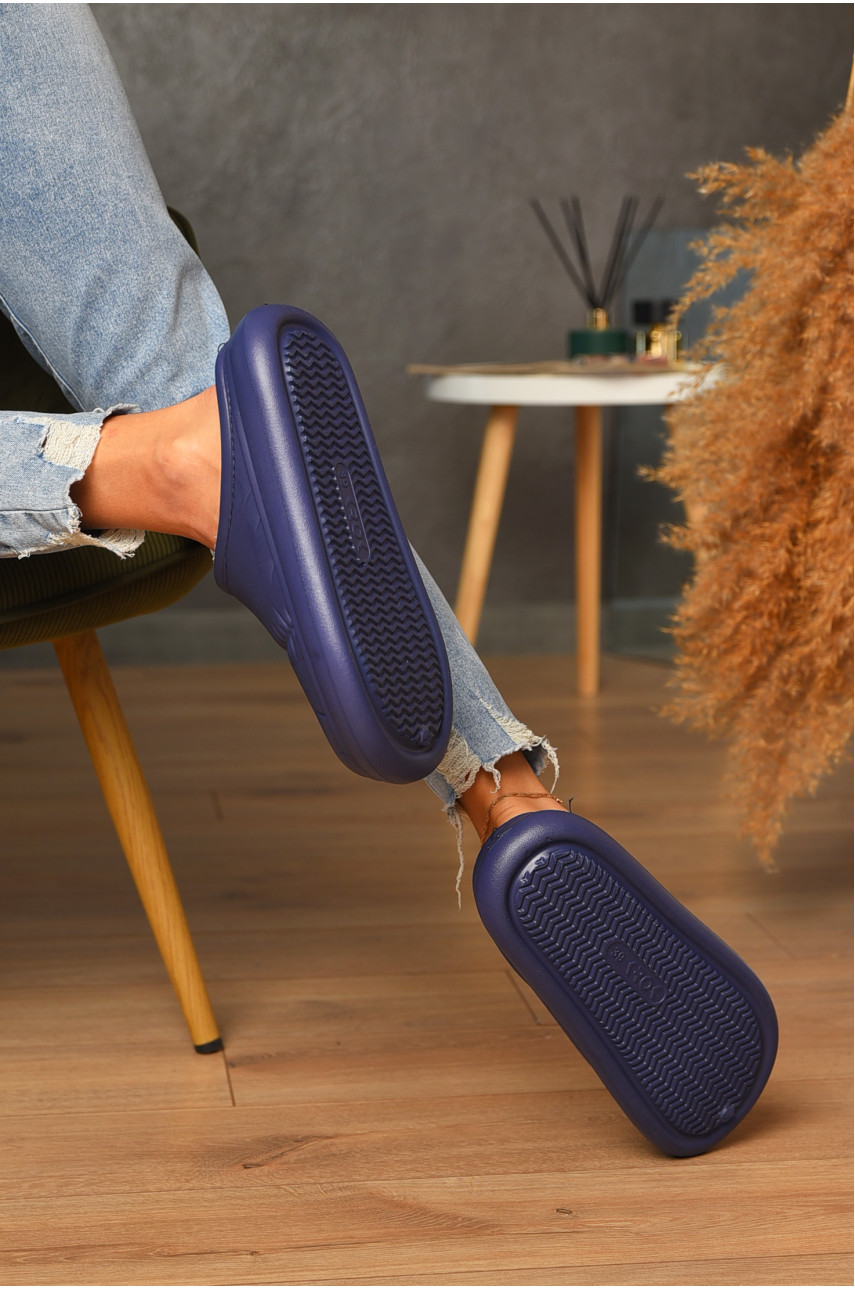 Калоші жіночі без задника утеплені фіолетового кольору С-114 205556