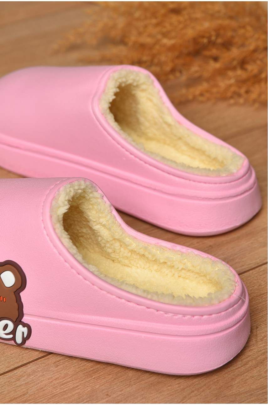 Калоші без задника утеплені рожевого кольору 196 205561 Калоші без задника утеплені рожевого кольору 196 205561