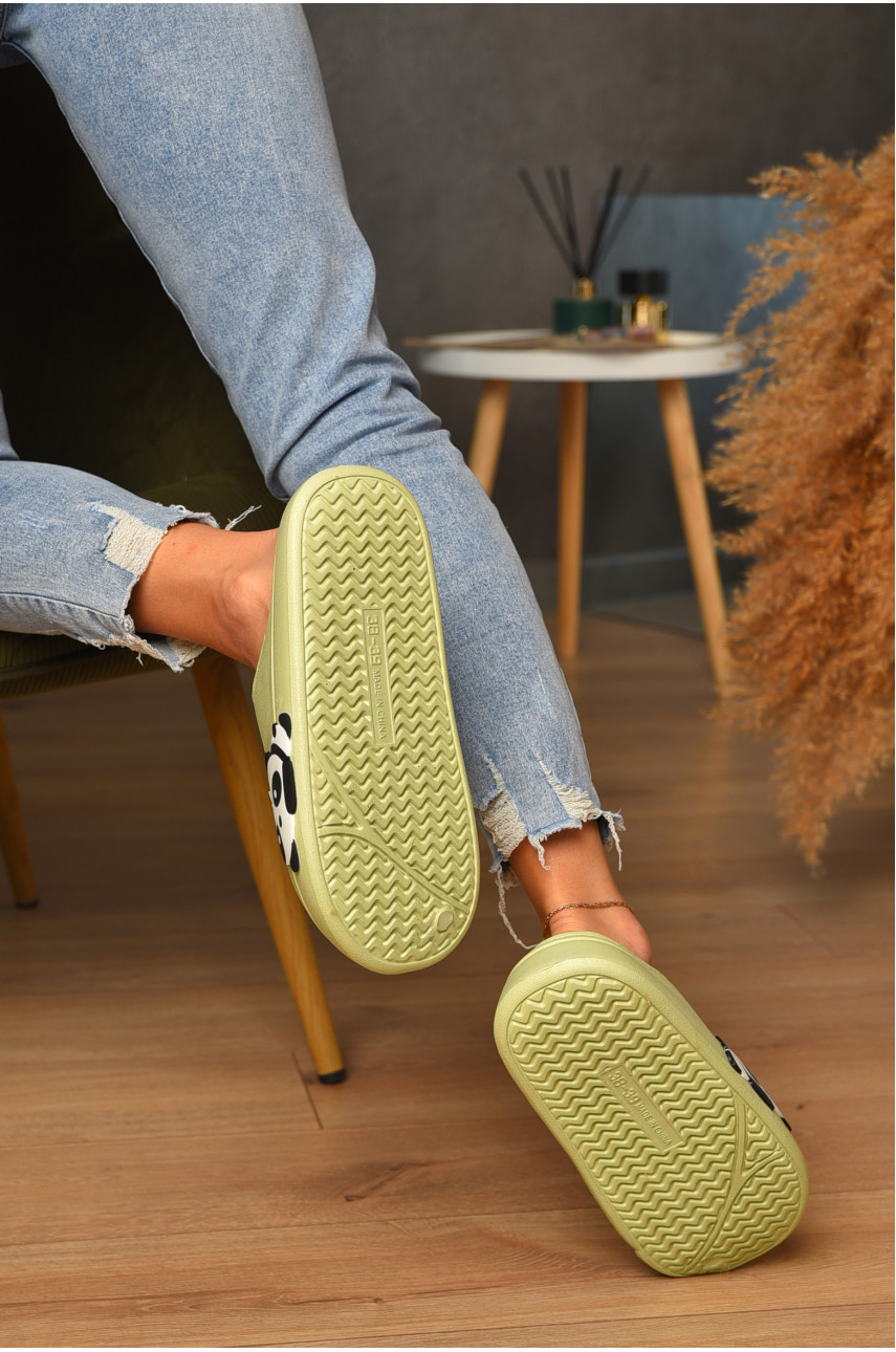 Калоші без задника утеплені салатового кольору 197 205566