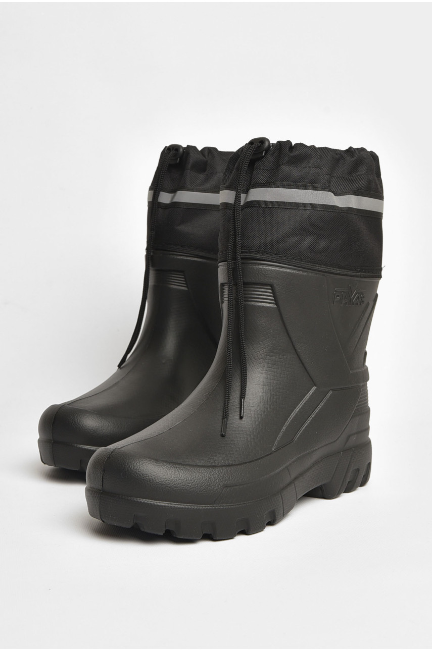 Сапоги мужские пена со сьемным носком черного цвета рыбак 205580