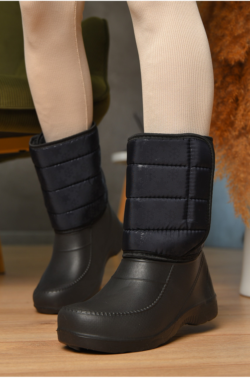 Дутики женские на меху черного цвета 503 205600