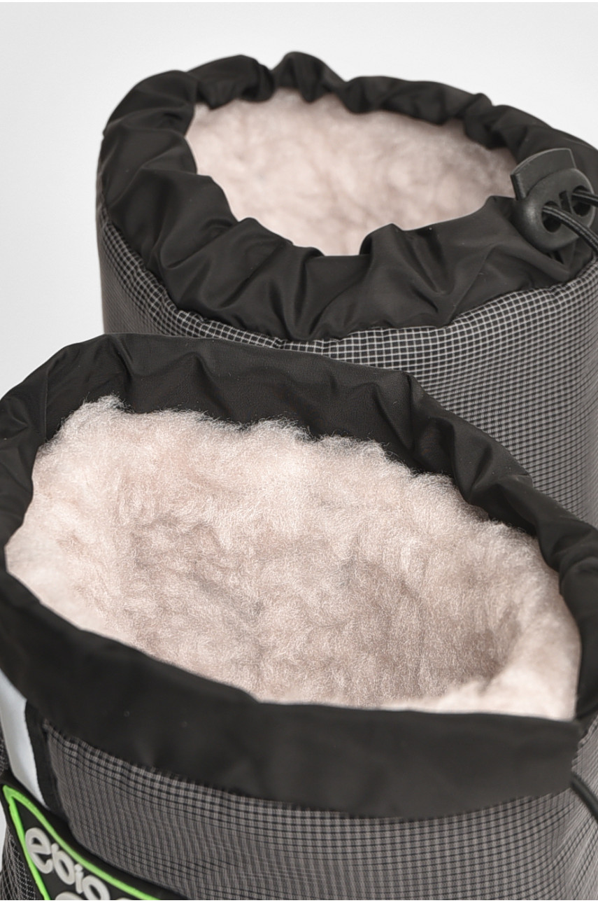 Дутики дитячі на штучному хутрі чорного кольору ДДТ-01 205622