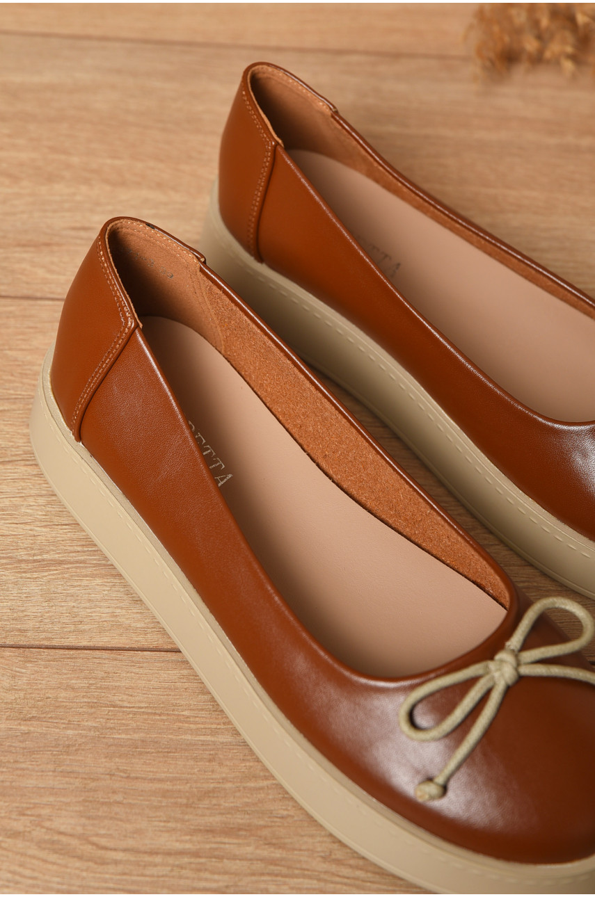 Туфлі-лофери жіночі коричневого кольору Е371-3 205637