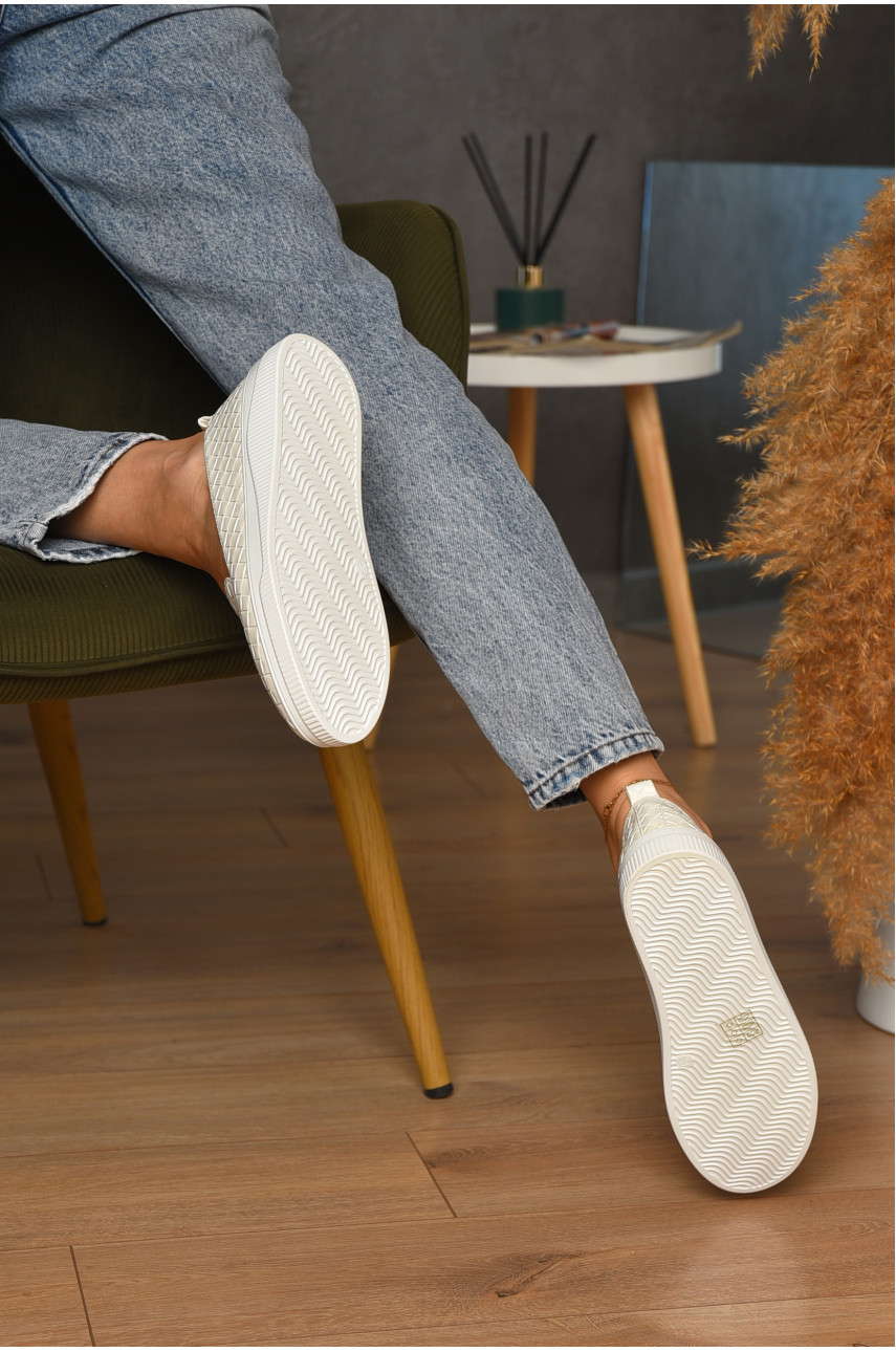 Туфлі-лофери жіночі молочного кольору Х343-2 205651 Туфлі-лофери жіночі молочного кольору Х343-2 205651