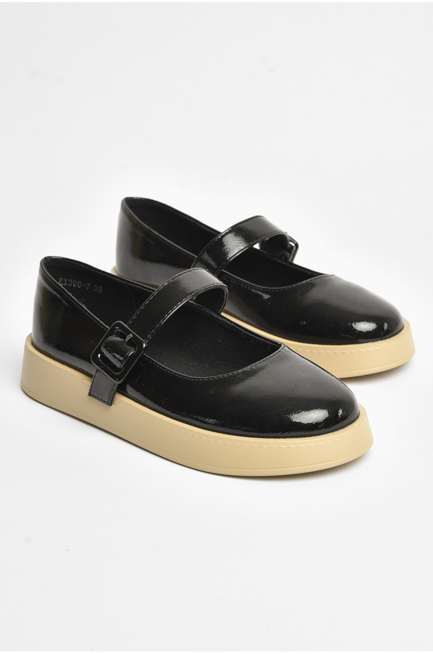 Туфлі дитячі для дівчинки чорного кольору XE396-7 205659
