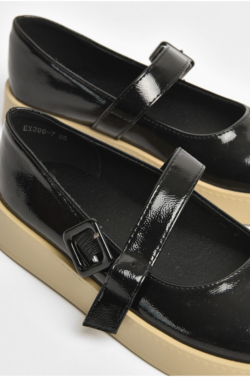 Туфлі дитячі для дівчинки чорного кольору XE396-7 205659