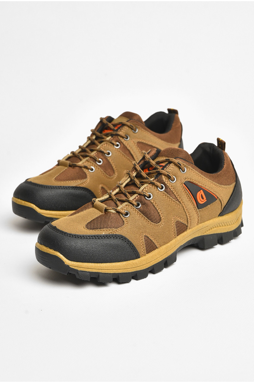 Кроссовки мужские  светло-коричневого цвета FС303 205675