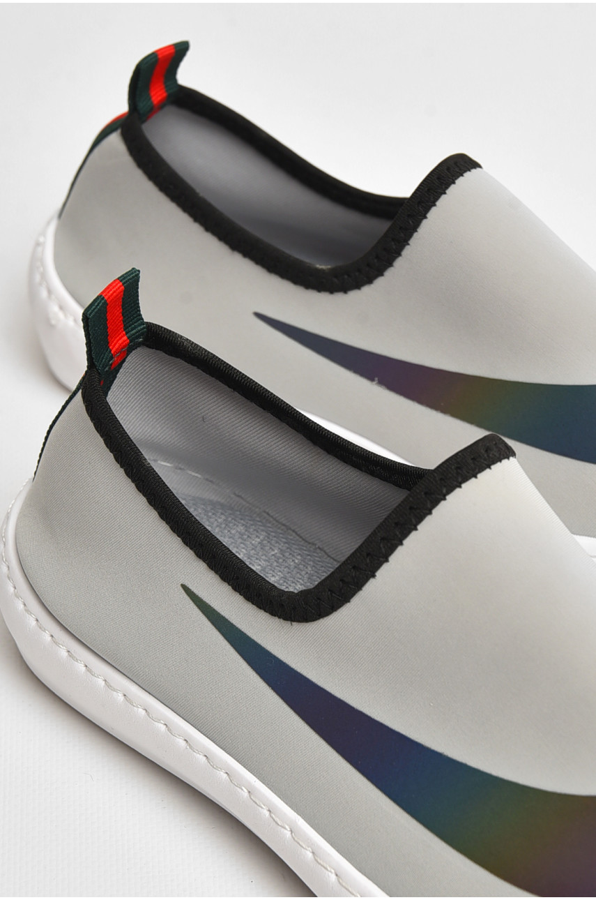 Мокасины мужские серого цвета 5001 205686