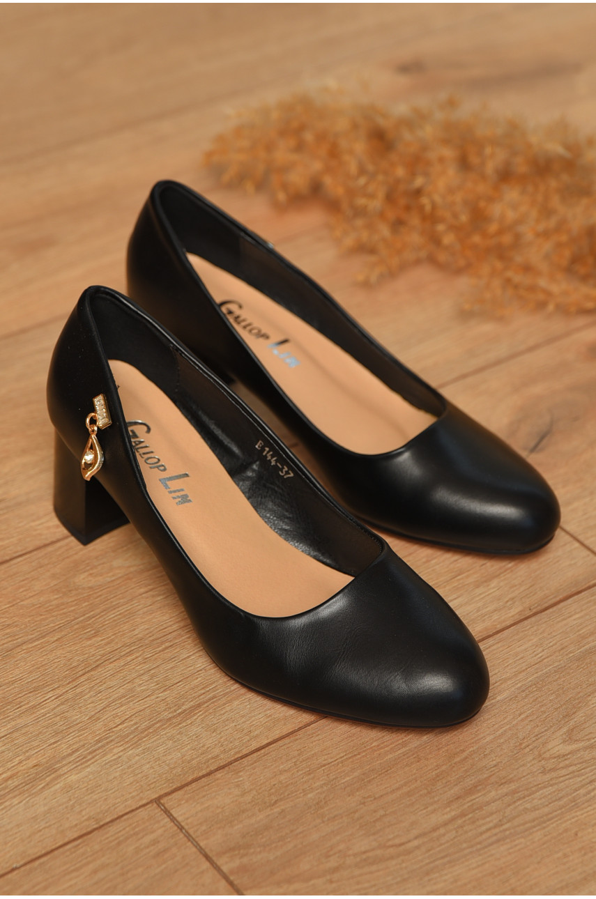 Туфлі жіночі чорного кольору Е144 205727 Туфлі жіночі чорного кольору Е144 205727