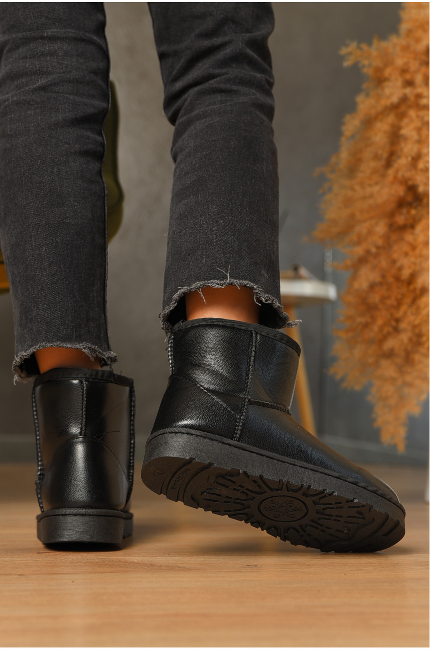 Уггі жіночі на хутрі чорного кольору CR2313 205736 Уггі жіночі на хутрі чорного кольору CR2313 205736