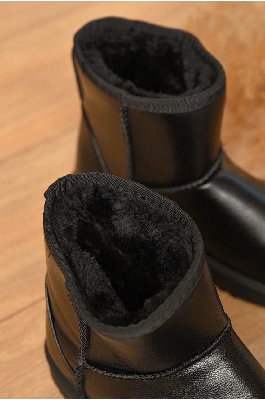 Уггі жіночі на хутрі чорного кольору CR2313 205736 Уггі жіночі на хутрі чорного кольору CR2313 205736