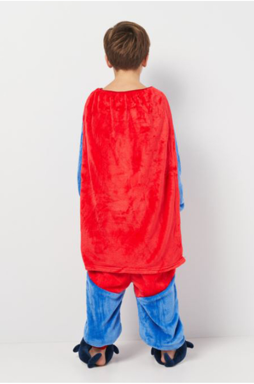 Пижама кигуруми детская синего цвета с принтом В35 205740 Пижама кигуруми детская синего цвета с принтом В35 205740