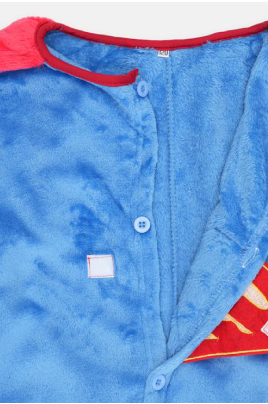 Пижама кигуруми детская синего цвета с принтом В35 205740 Пижама кигуруми детская синего цвета с принтом В35 205740