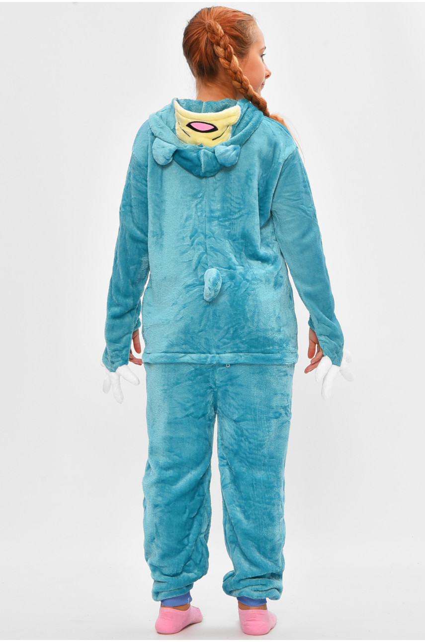 Пижама кигуруми детская голубого цвета с принтом В37 205744